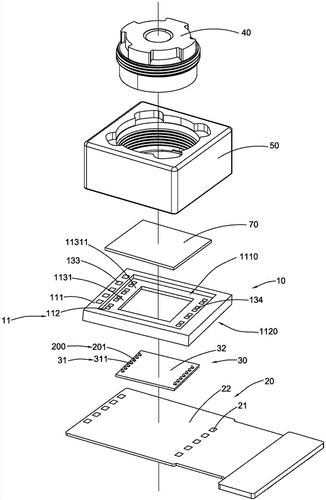 Camera module, electrical bracket and assembly method and application thereof