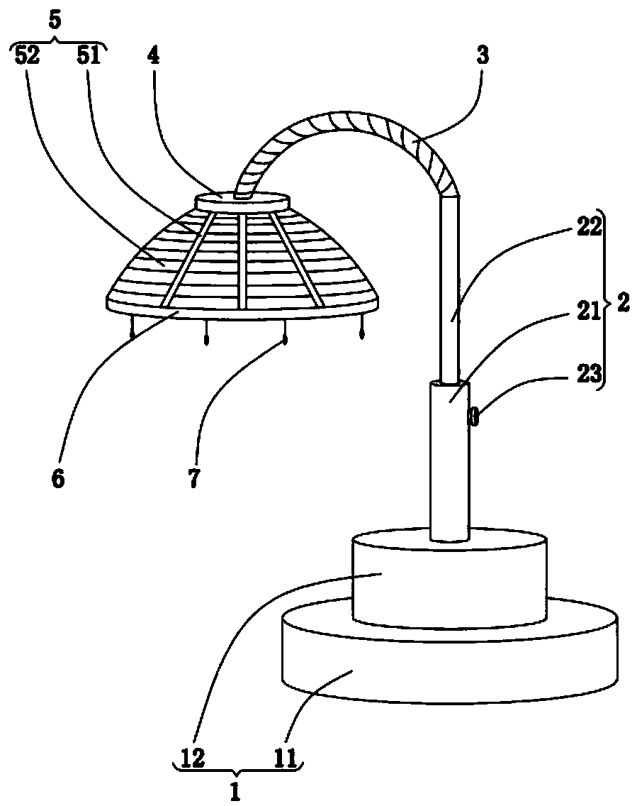 Mosquito repelling table lamp