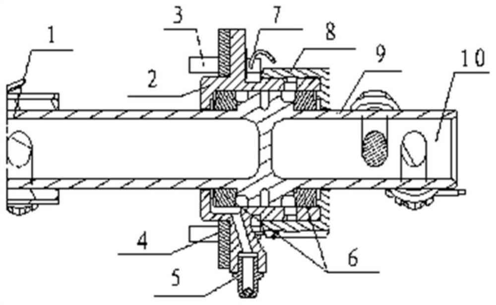 Transmission rod limiting airtight device special for aircraft high-lift system