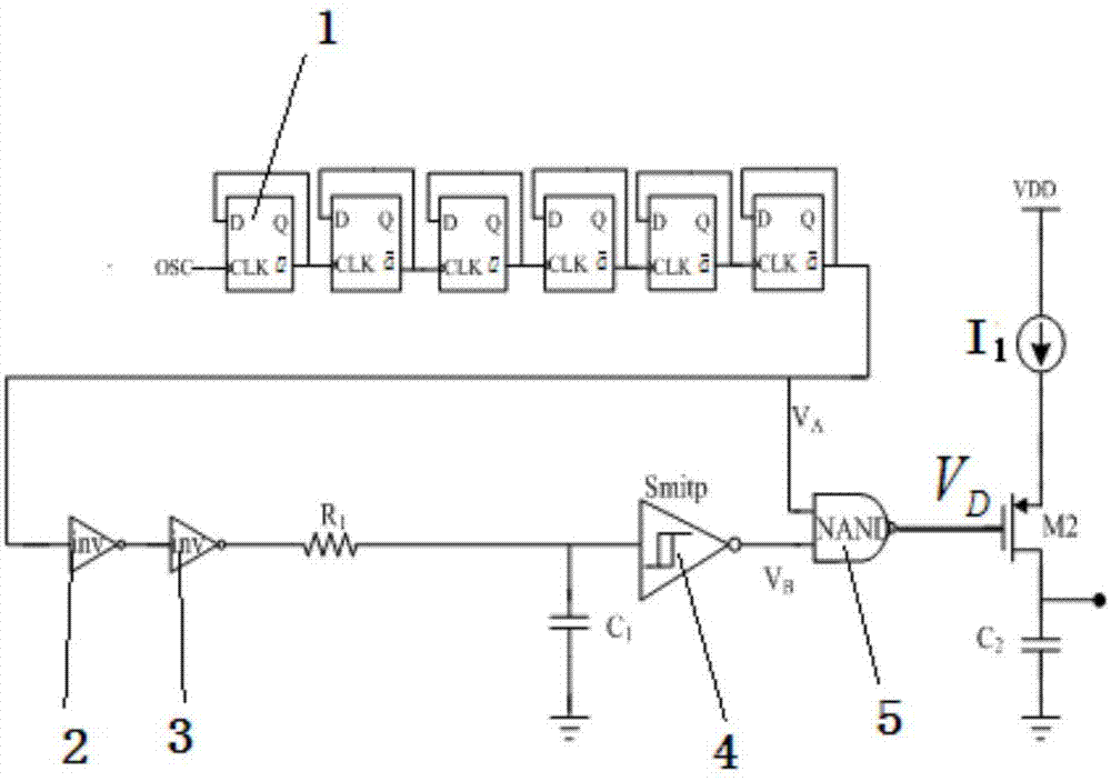 Digital soft start circuit in switching power source
