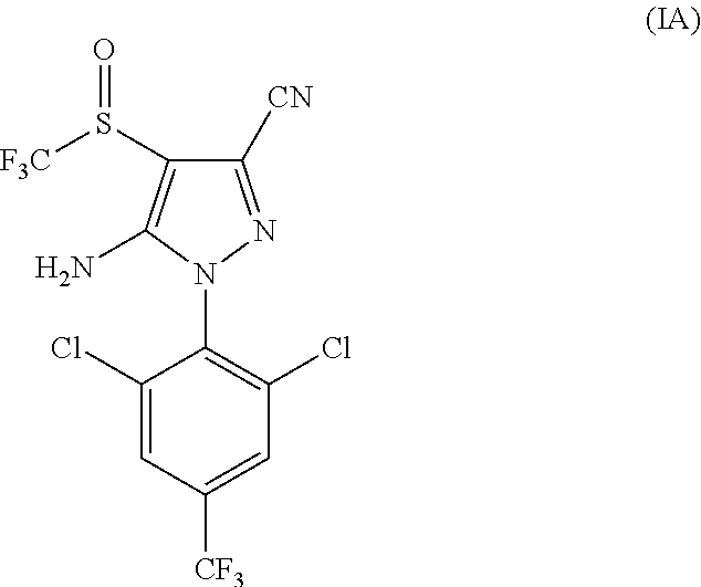 Parasiticidal compositions comprising fipronil at high concentrations