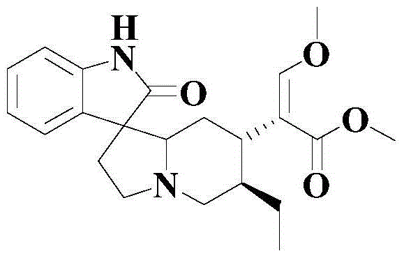 A kind of extraction method of vasodilator active compound rhynchophylline