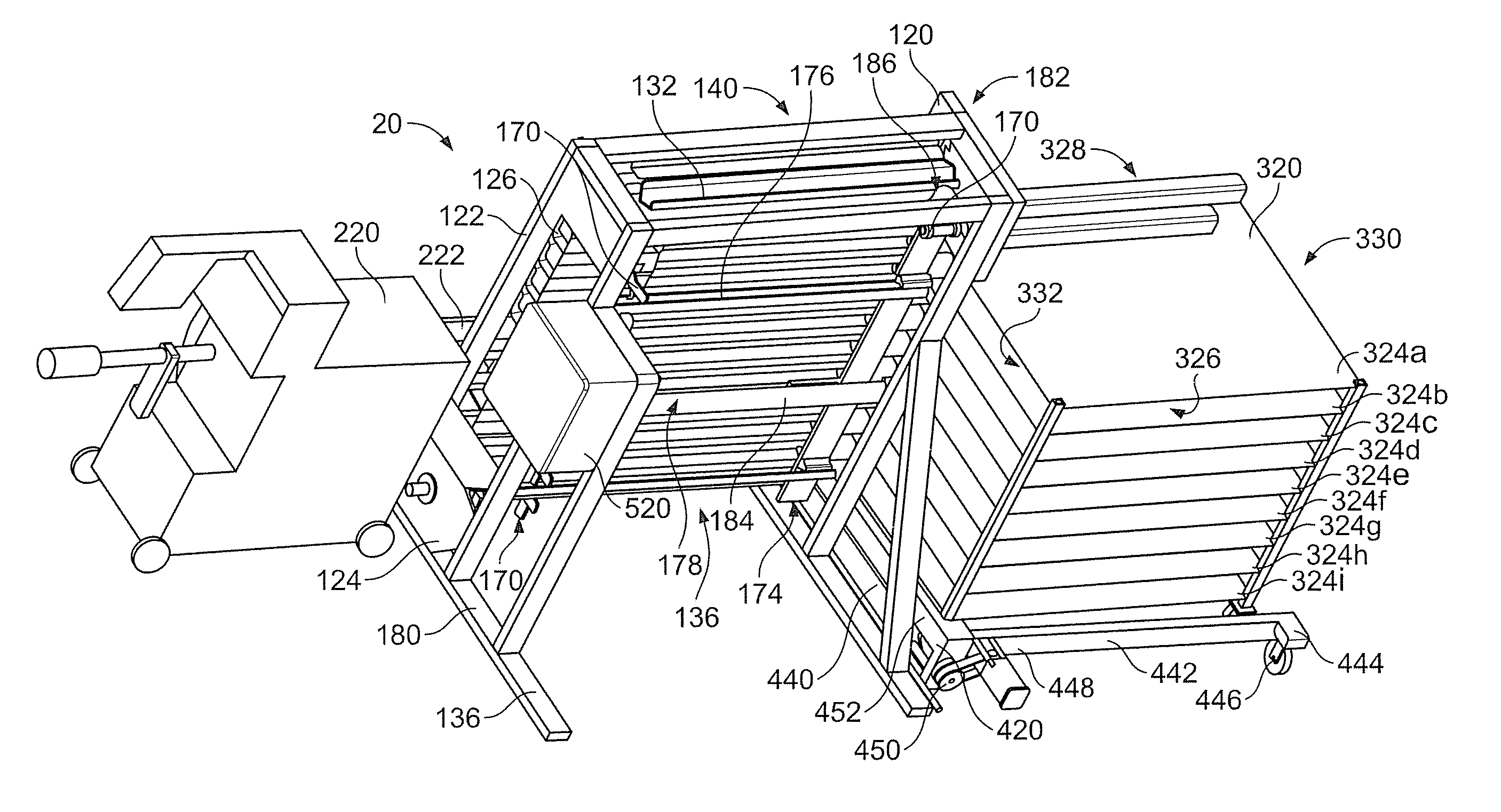 Automatic rack loader