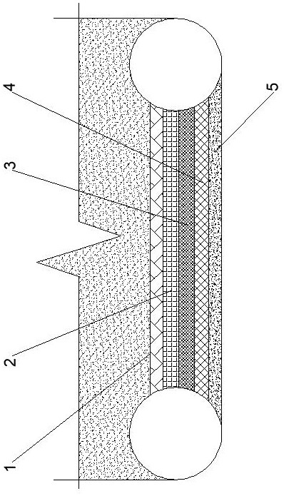 Water-repelling shotcrete anchor support method and water-repelling device for red sandstone layer