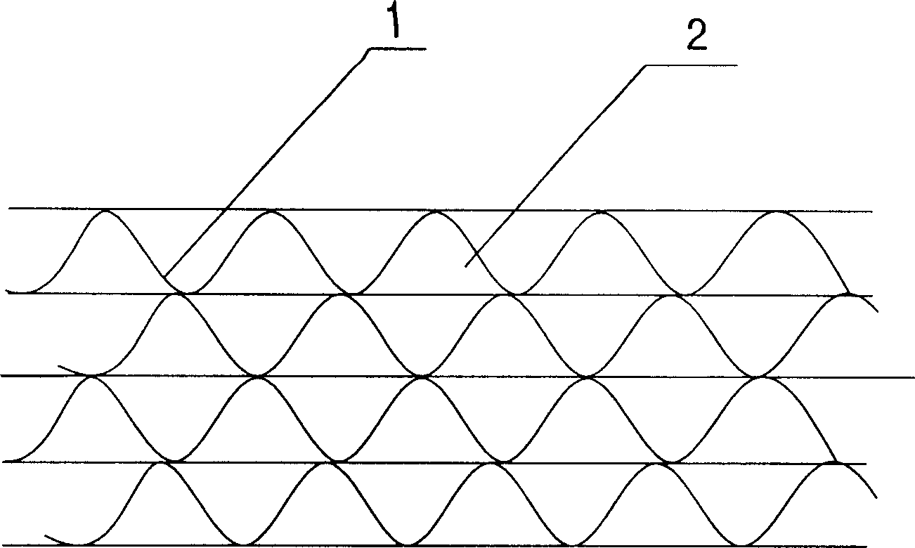 Process for producing fire-retarded corrugated paper honeycomb material for engineering