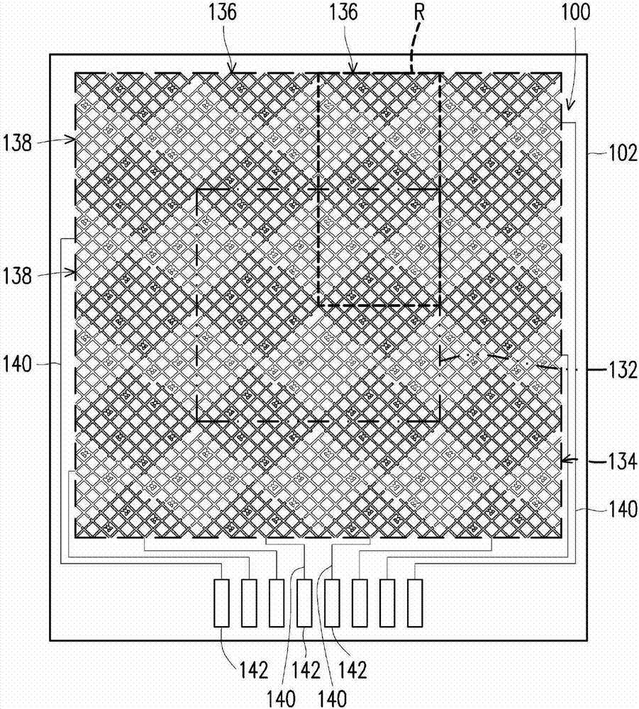 Touch electrode array and touch display device