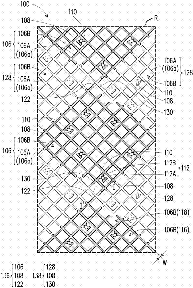 Touch electrode array and touch display device