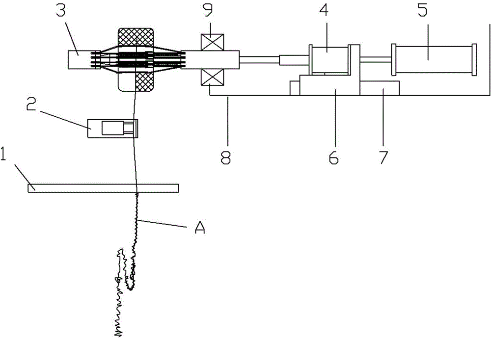 Winding device for clean ball hydrangea machine