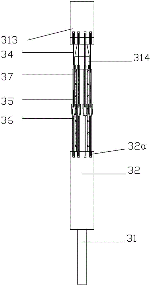 Winding device for clean ball hydrangea machine