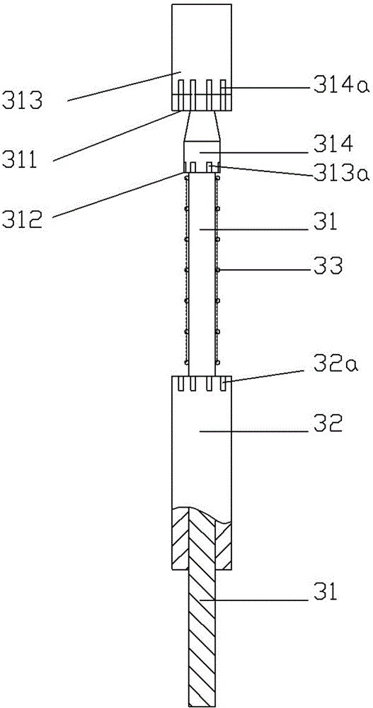 Winding device for clean ball hydrangea machine