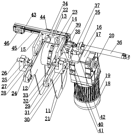 Rotary grinding and decomposing device for edge-covered filter net for sewage treatment