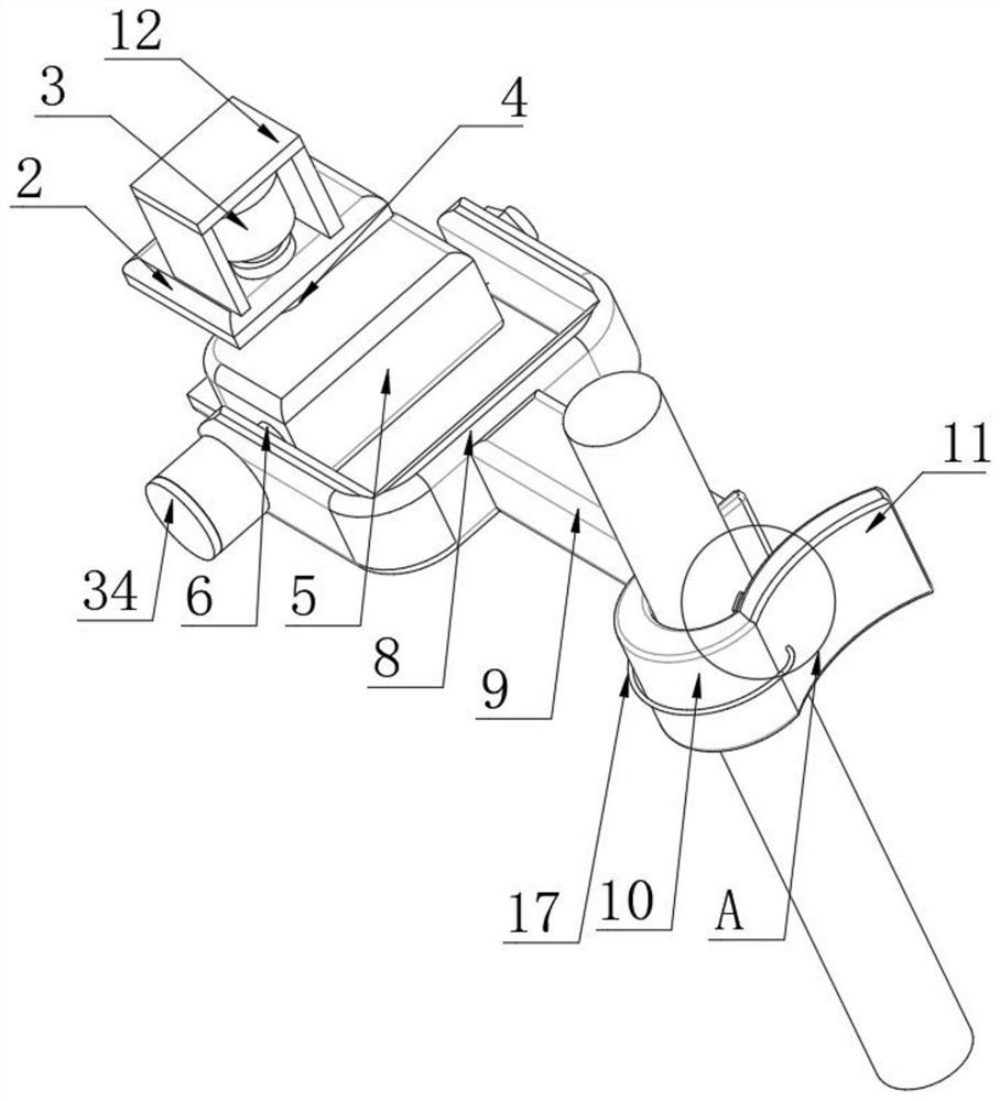 Ventricular drainage tube clamping equipment for neurosurgery and use method thereof