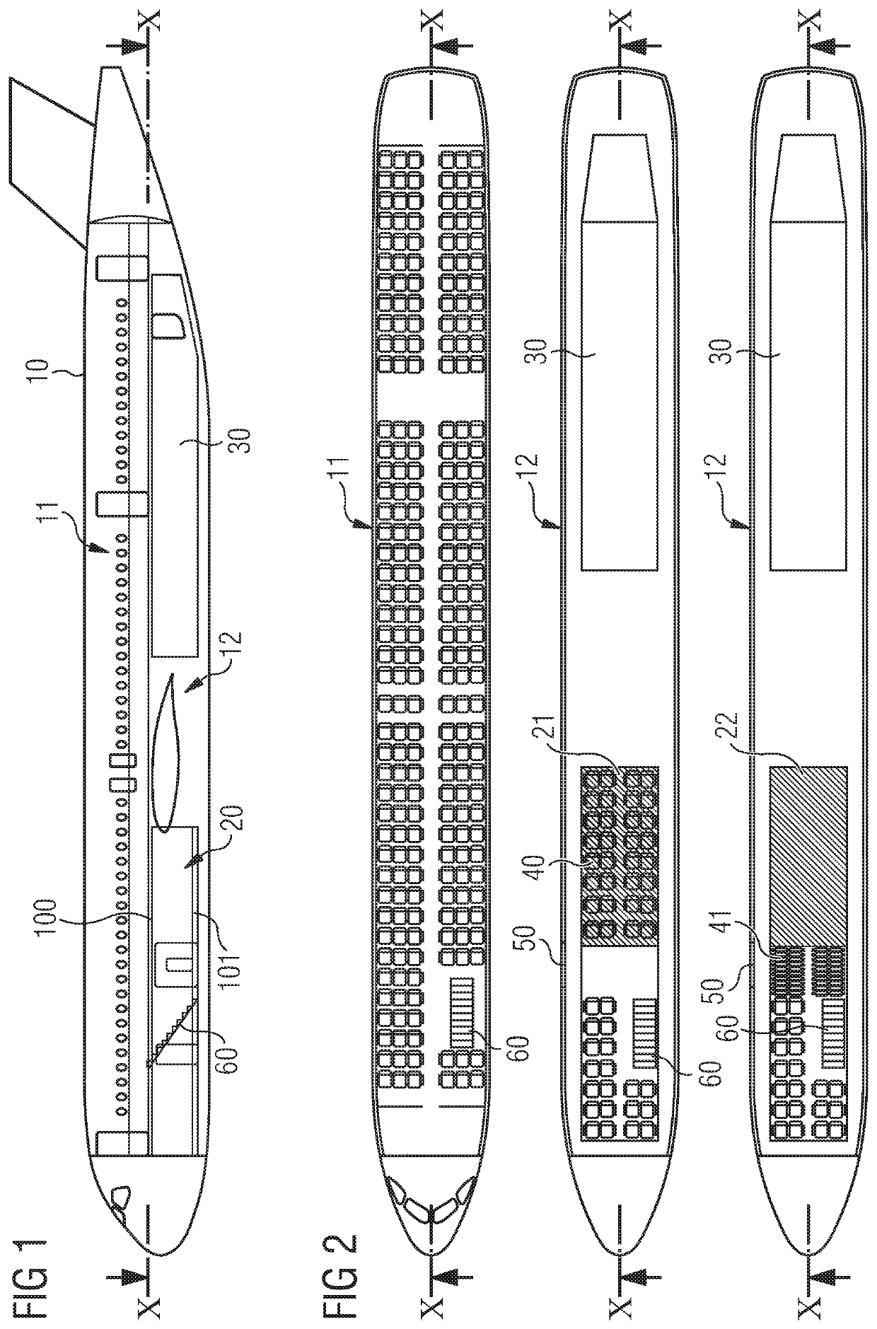 Aircraft-floor element, aircraft zone and aircraft having an aircraft-floor element