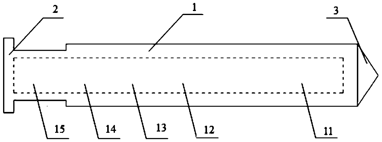 Temperature sensing drill point and self-adaptive control method used when planting robot prepares planting pit