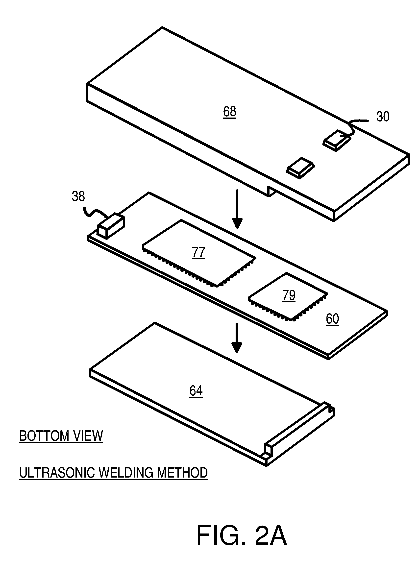 Universal-serial-bus (USB) flash-memory device with metal wrap formed over plastic housing
