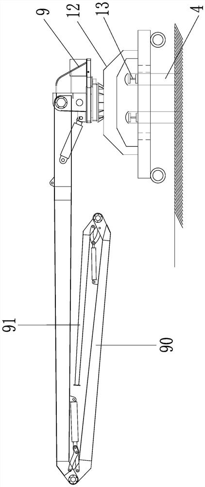 Method for pouring comprehensive pipe gallery in limited space of urban dense area