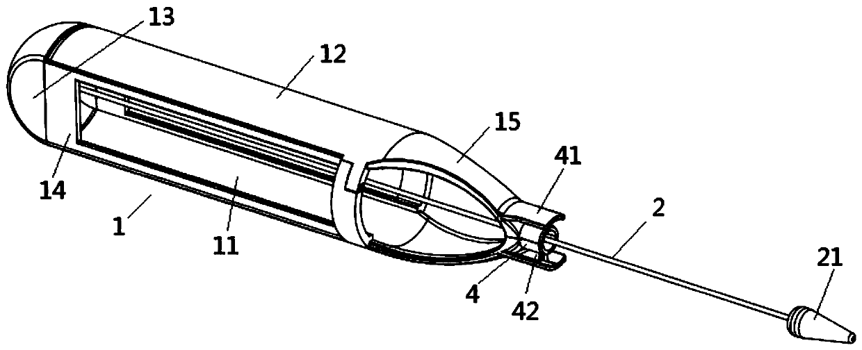 Covered stent conveying and releasing system