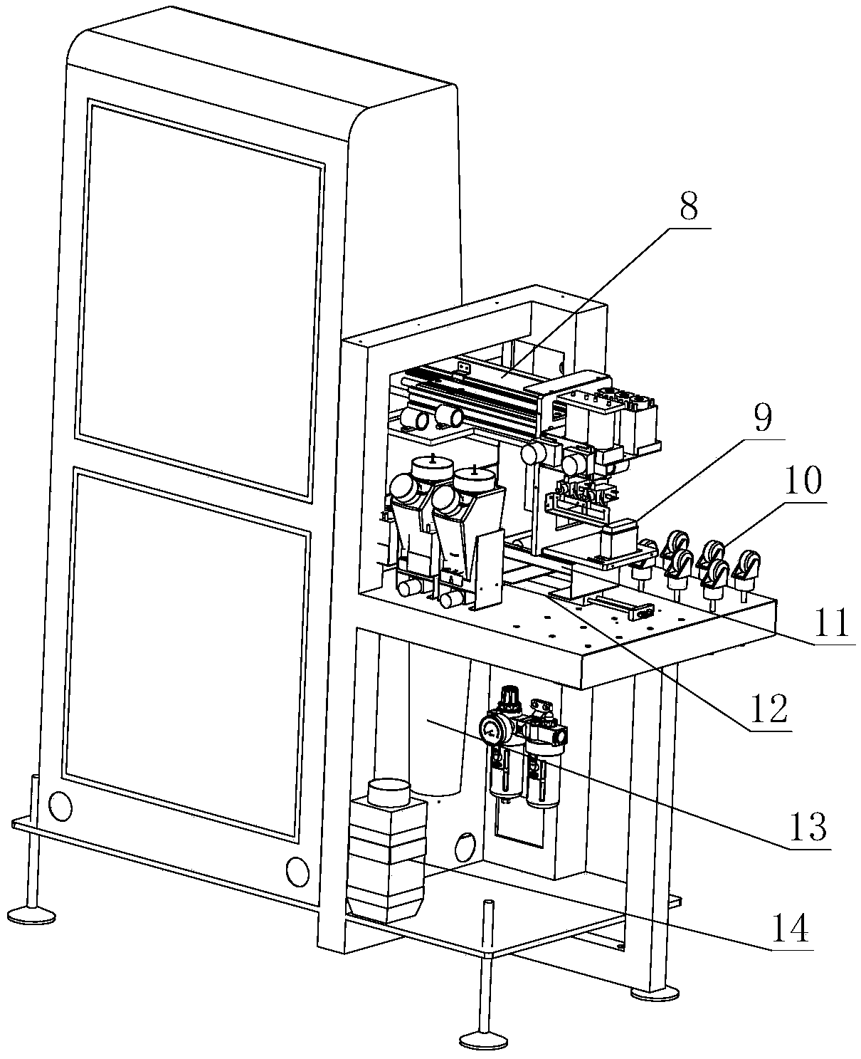 Automatic glass digital printing system and using method thereof