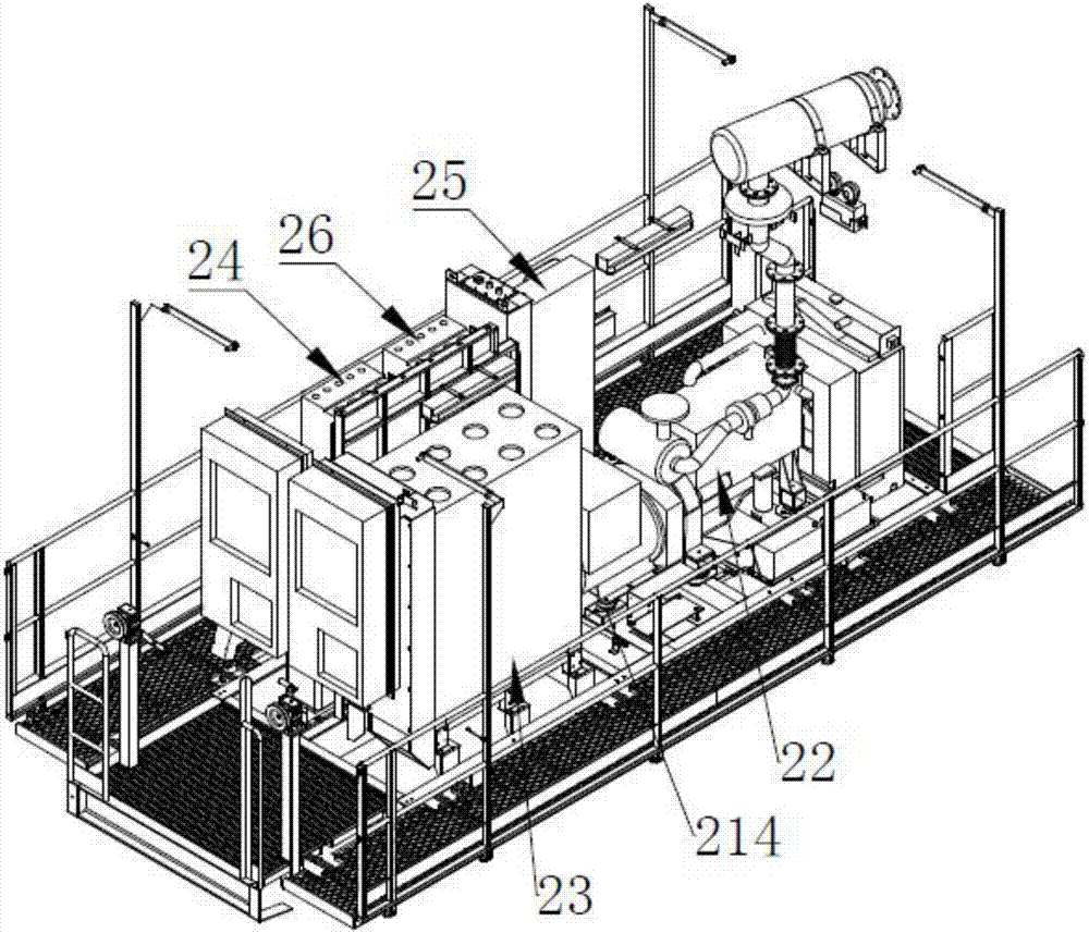 Hybrid power control system for crane and control method of hybrid power control system