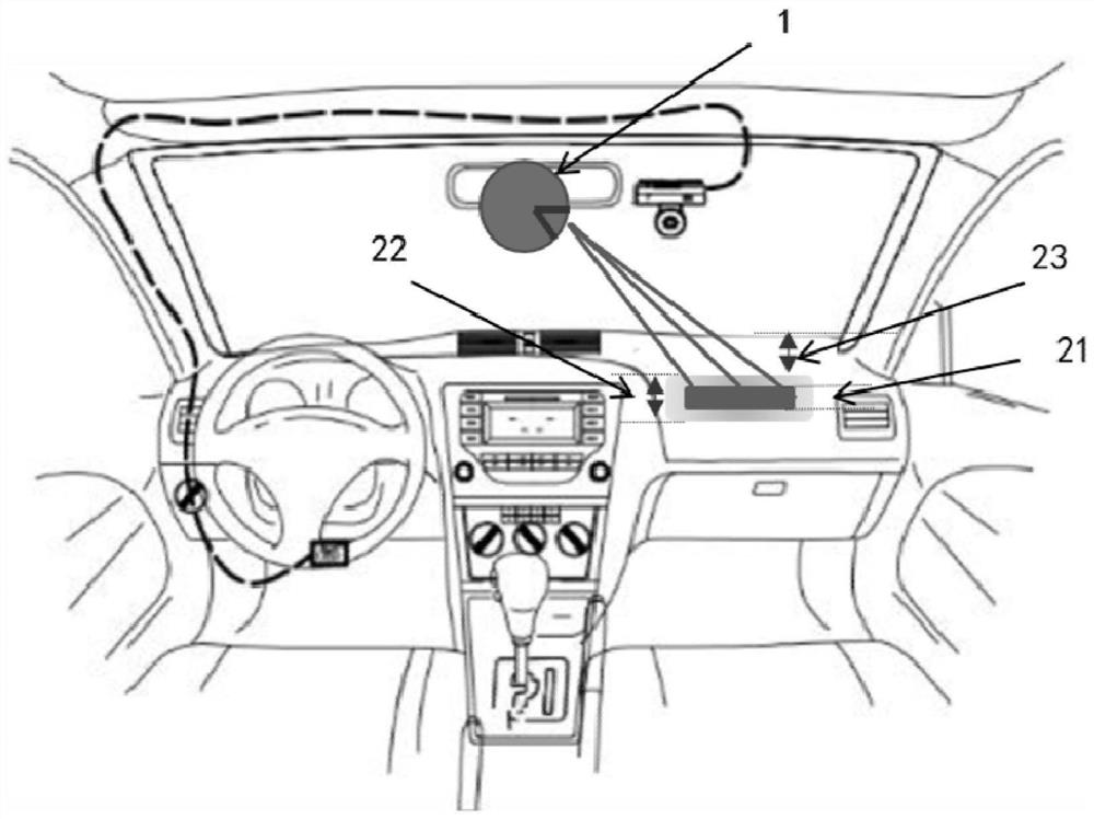 Interior structure with in-vehicle atmosphere adjusting function and vehicle