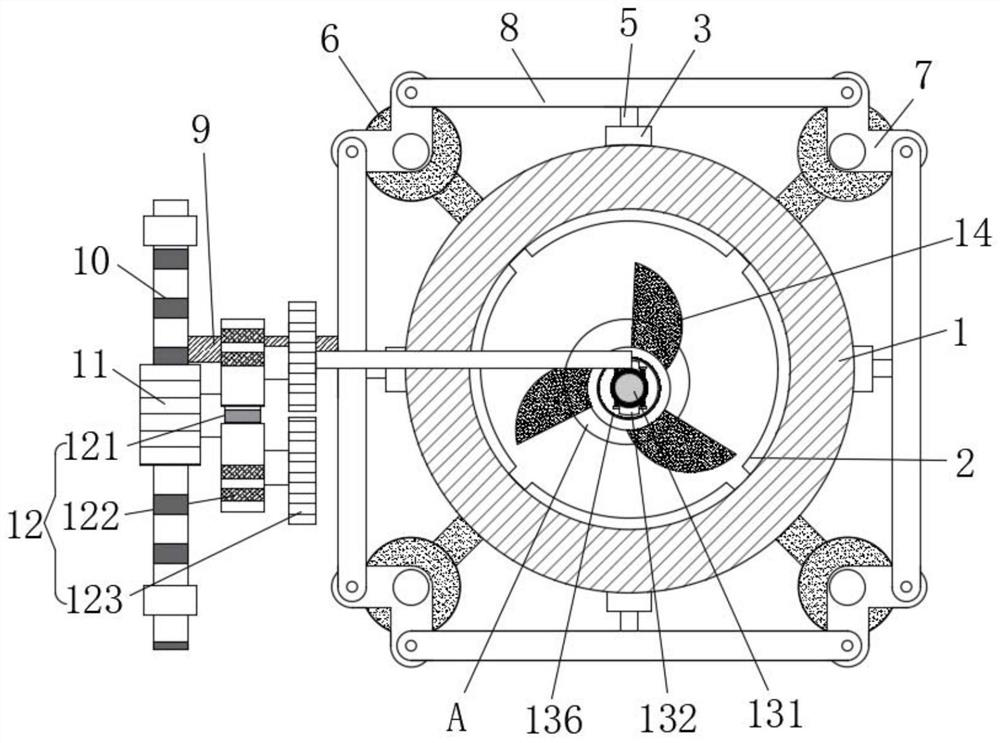 Automatic anti-blocking device for electrophoresis production based on speed ratio