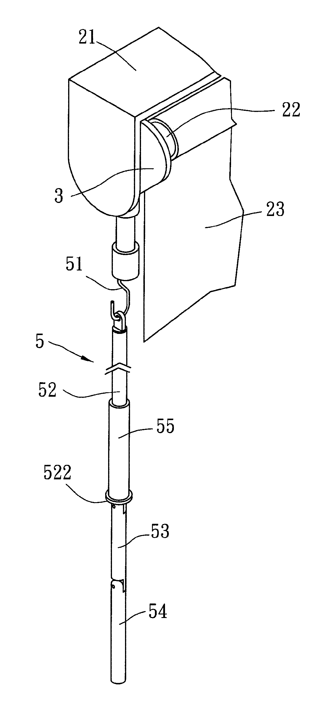 Winding device for a window blind