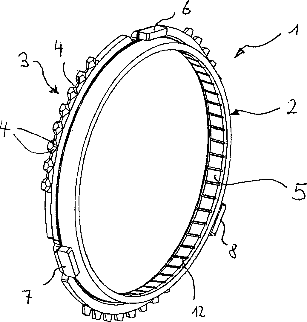 Method for producing an external synchronizer ring
