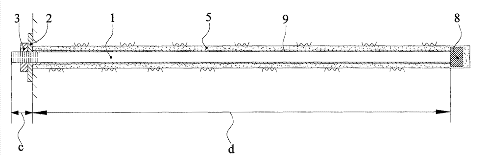 Tension and compression coupling type high-strength and high-deformation anchor rod and method for using same