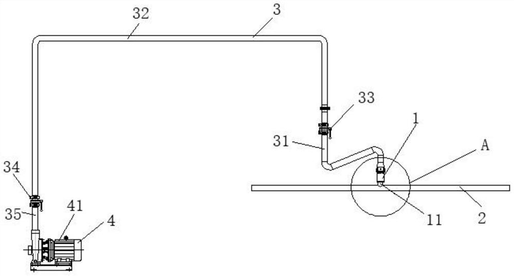 A speed-controllable rotary measuring water automatic filling device