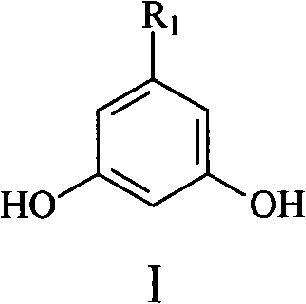 Method for synthesizing 5-alkyl-resorcin