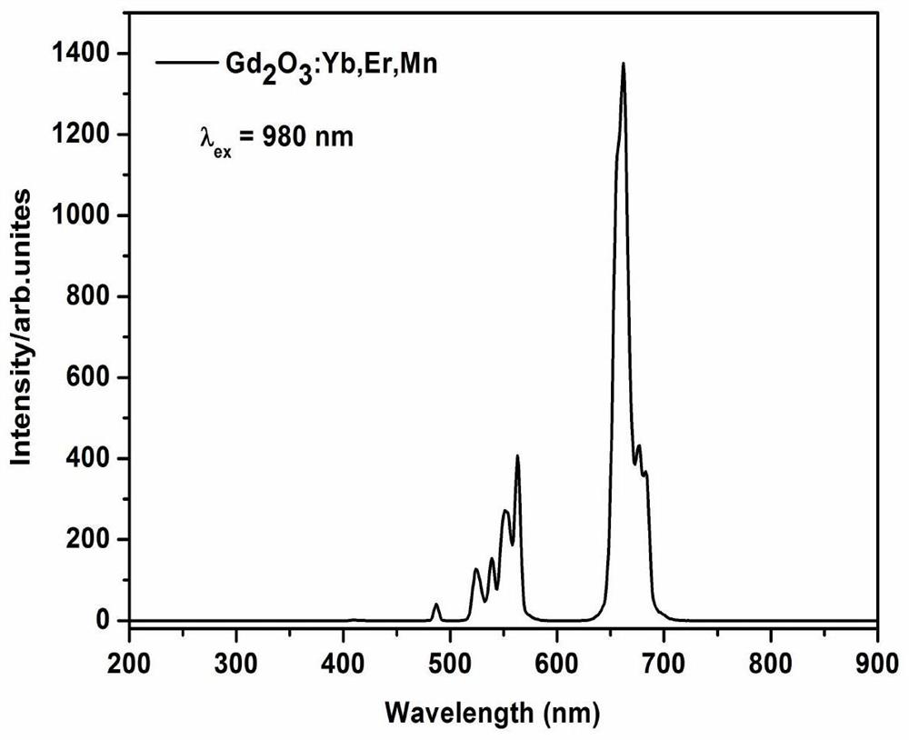 A catalytic up-conversion fluorescent nanomaterial and its preparation method and application