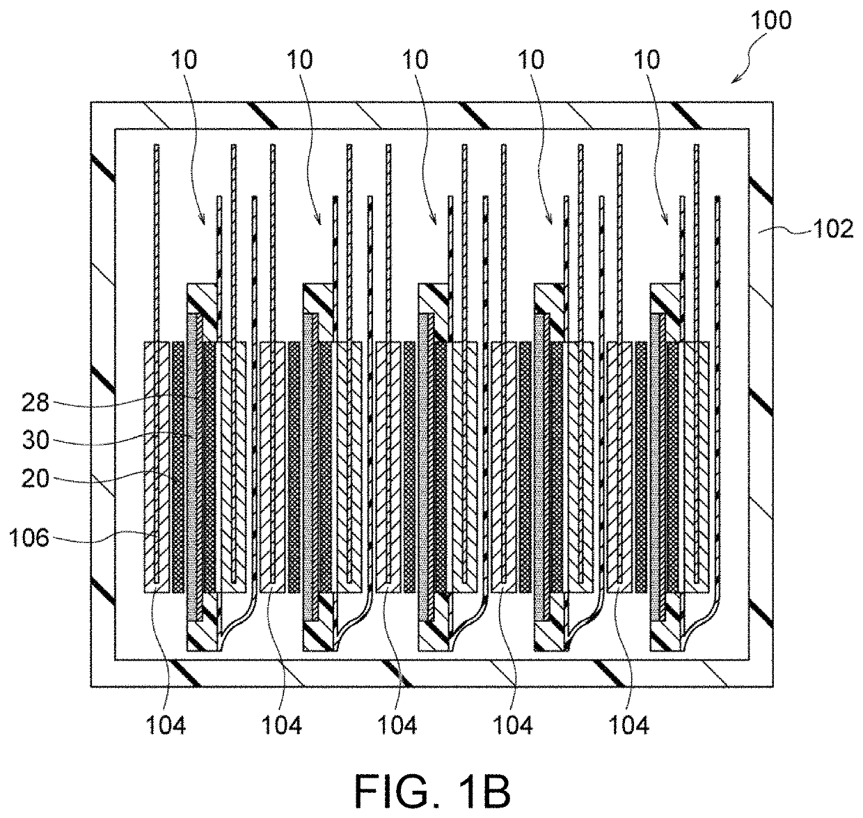 Electrode cartridge and zinc secondary cell using same