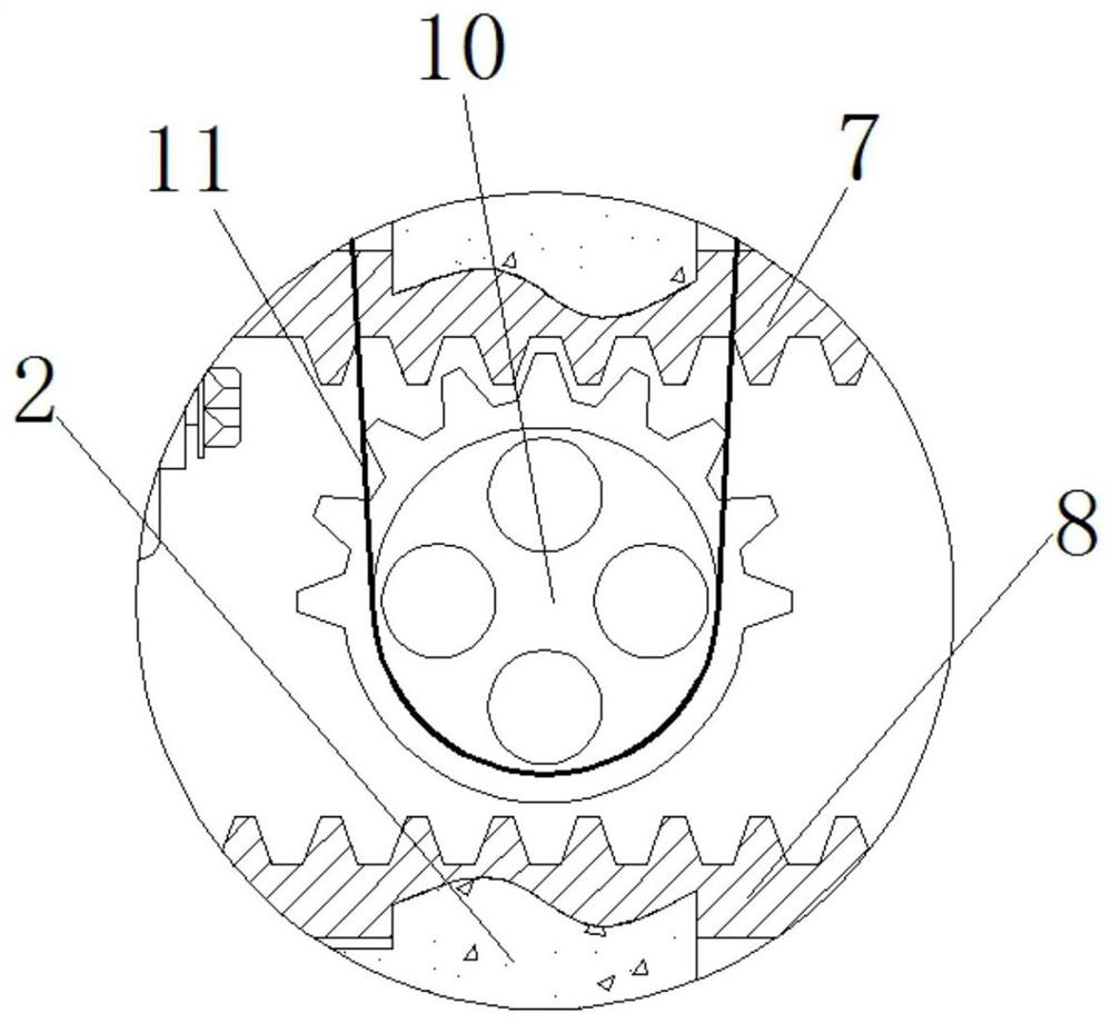 Efficient and stable equidistant drilling equipment capable of avoiding large hole pitch errors