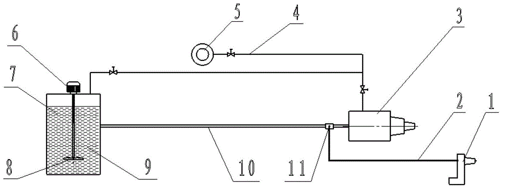 Release agent automatically spraying device of common aluminum ingot casting machine