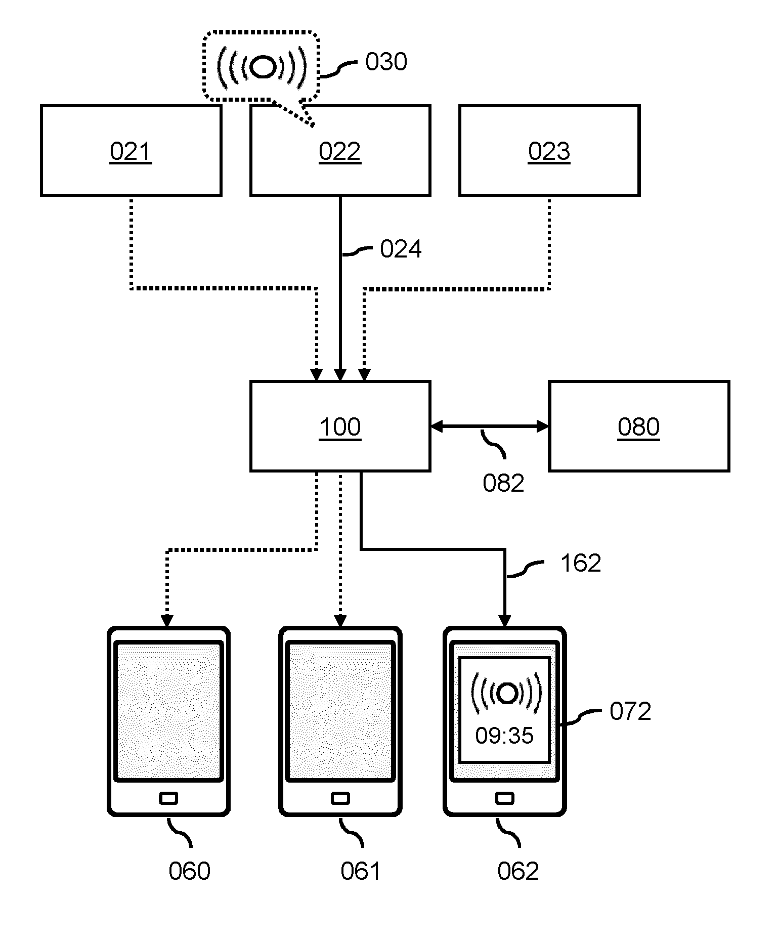 Processing status information of a medical device