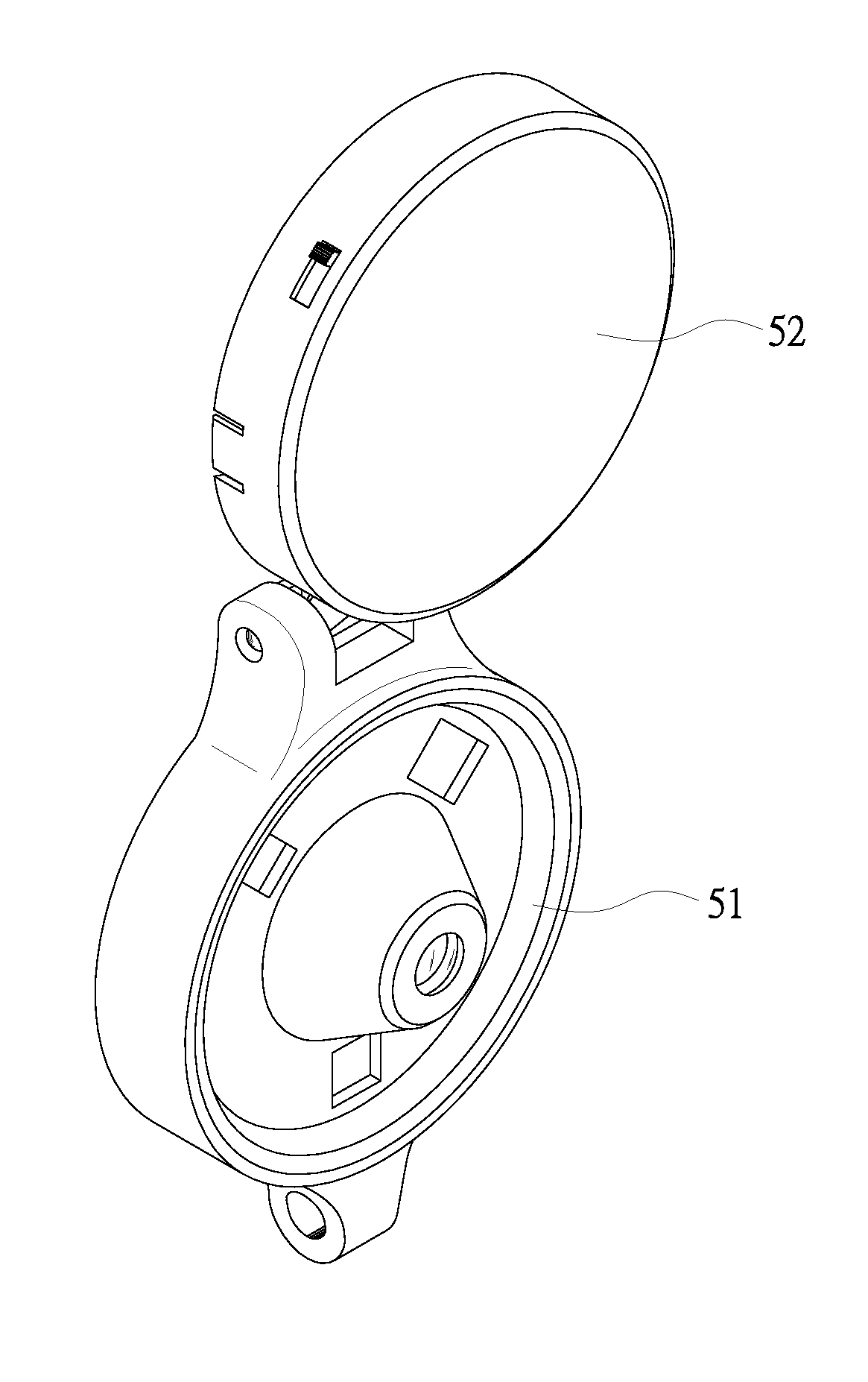 Switchable high and low magnification lightweight microscope lens structure