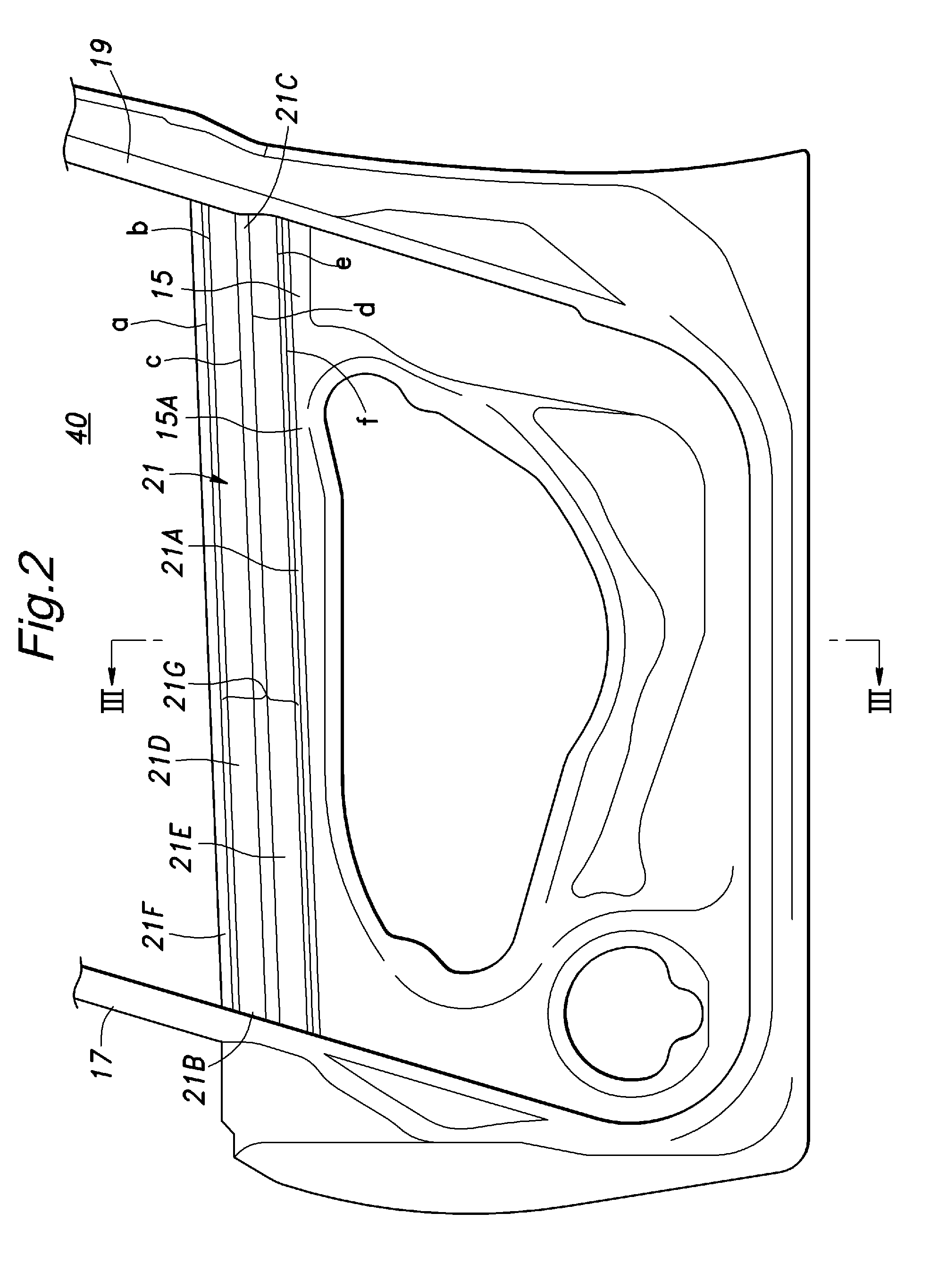 Vehicle door structure and method for fabricating the same