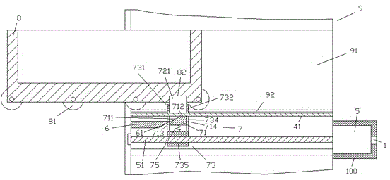 Power drawer device with noise reduction function