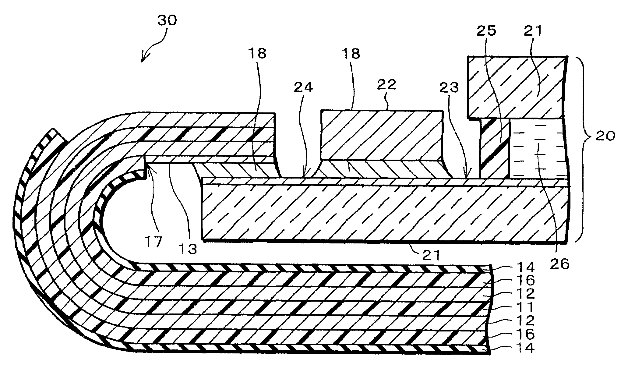 Flexible wiring board and electrical device using the same