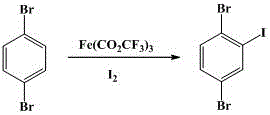 Synthesis method for 2,5-dibromo-iodobenzene