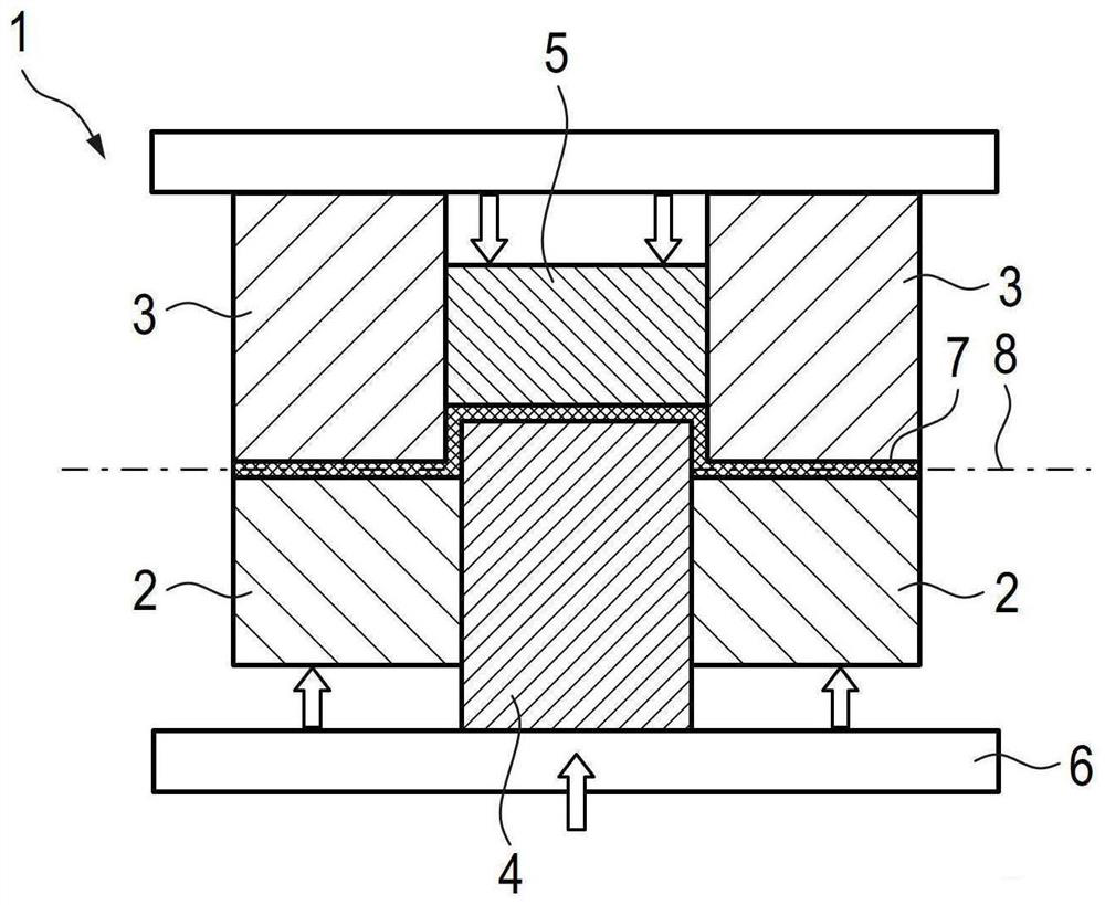 Method for deformation forming of metal composite foil and forming equipment