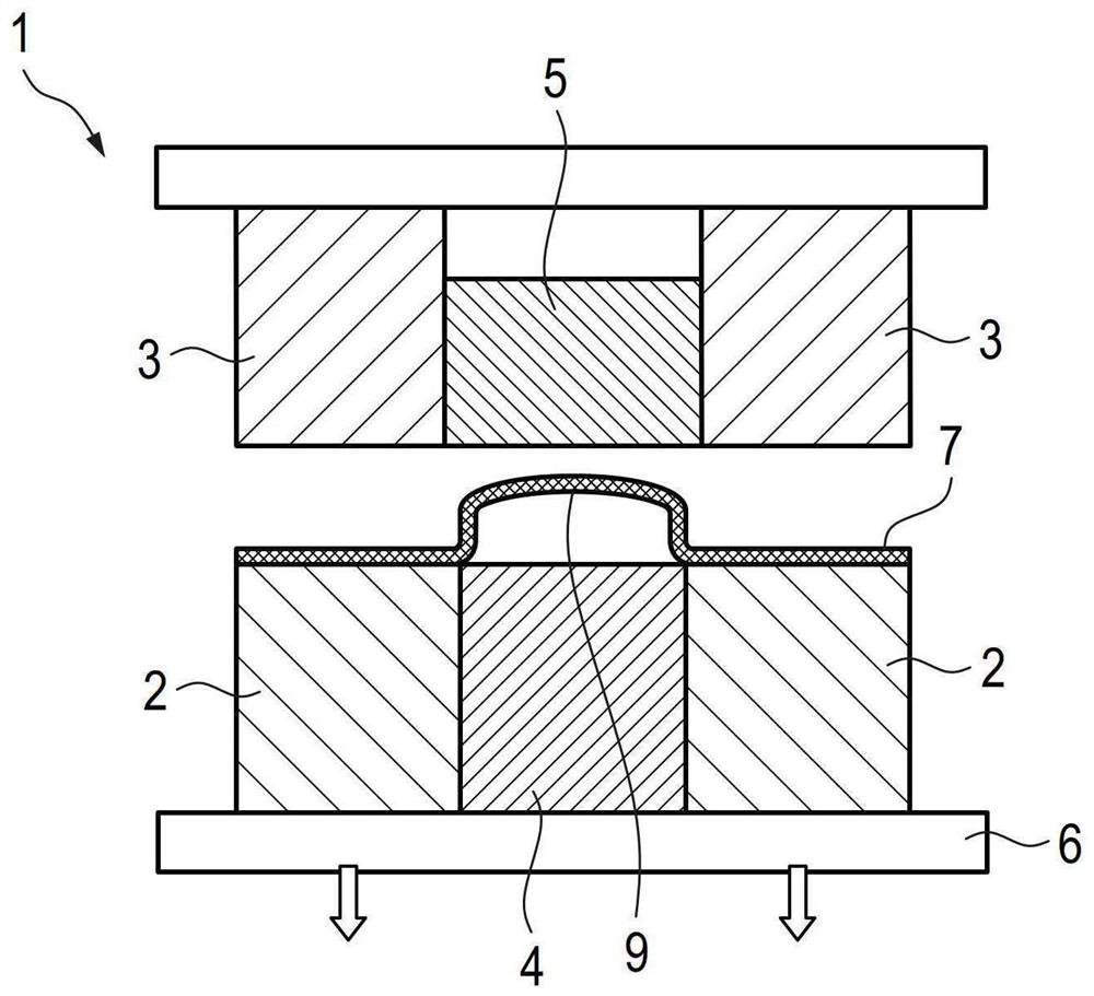 Method for deformation forming of metal composite foil and forming equipment