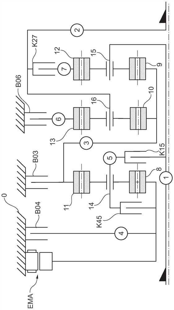 Motor vehicle transmission for a hybrid drive train, and hybrid drive train