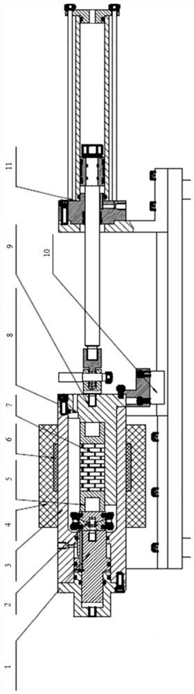 Experimental device and method for researching long-term soaking corrosion effect of shale and supercritical carbon dioxide