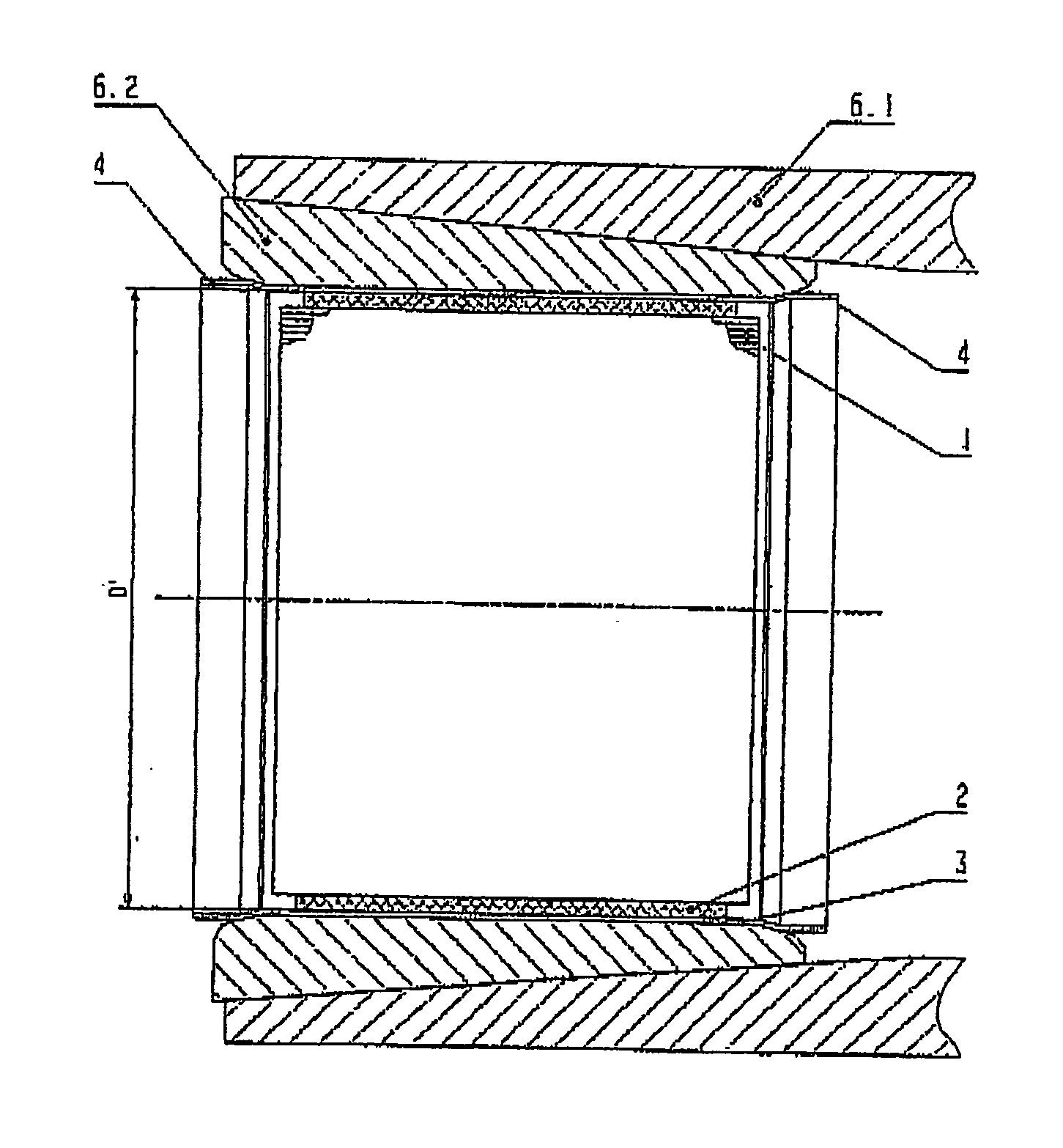 Method for inserting a ceramic functional body in a tubular metal housing and a device thus produced