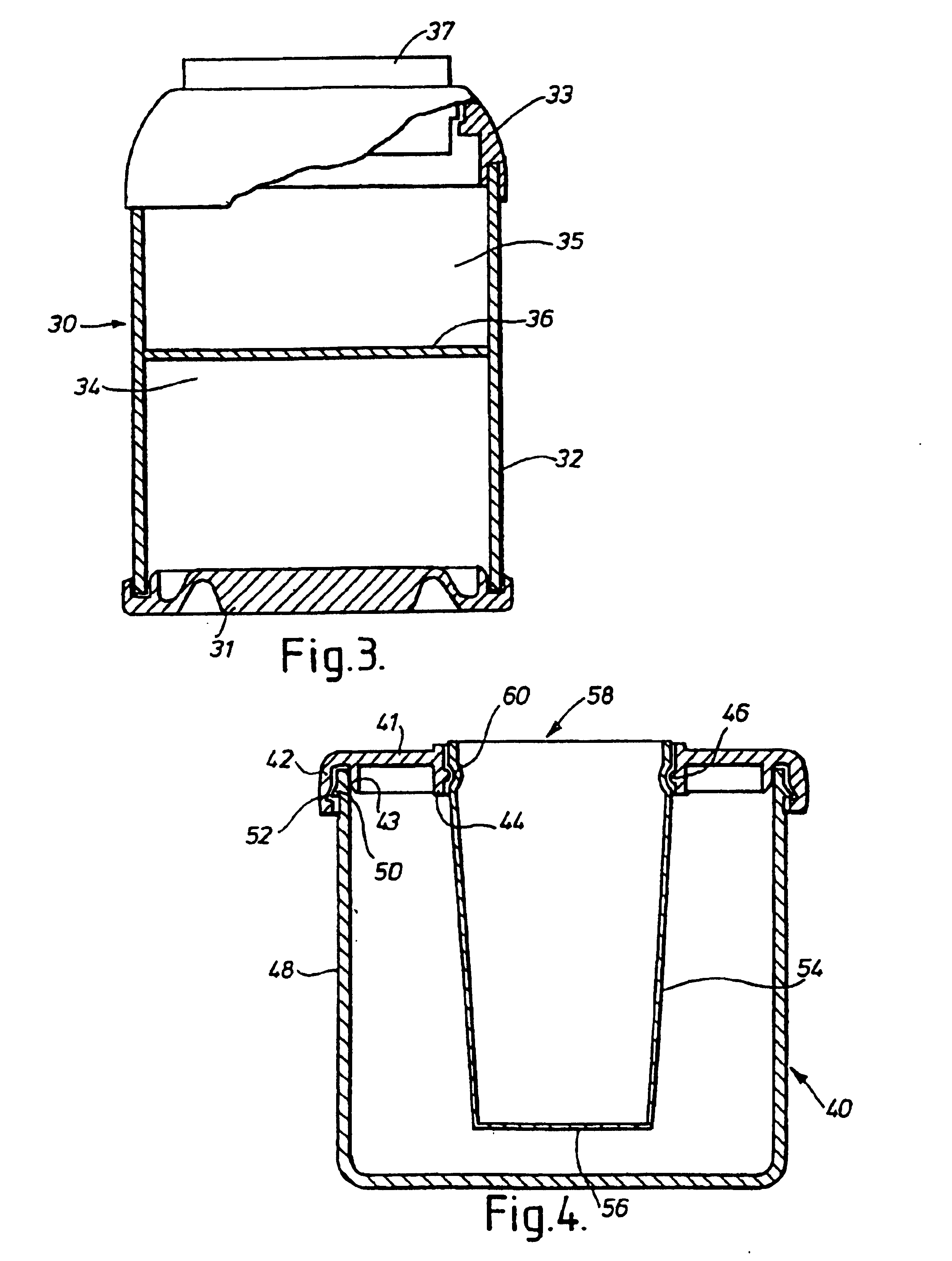 Container for dispensing a heated fluid