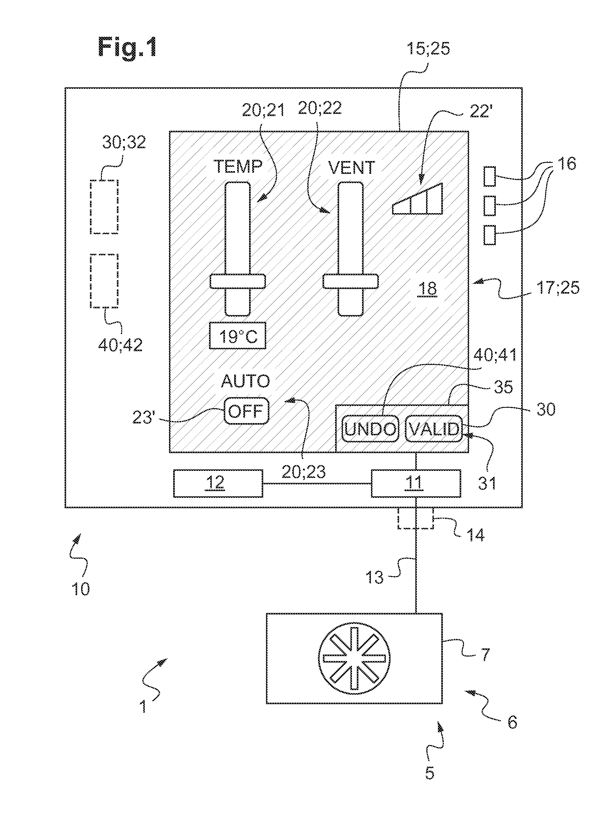 Method and a device for controlling at least one piece of equipment