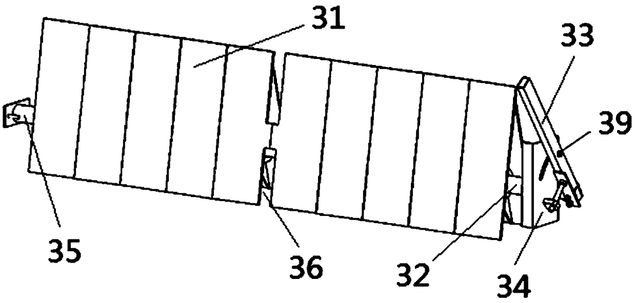 Material distribution device and vibrating screening machine