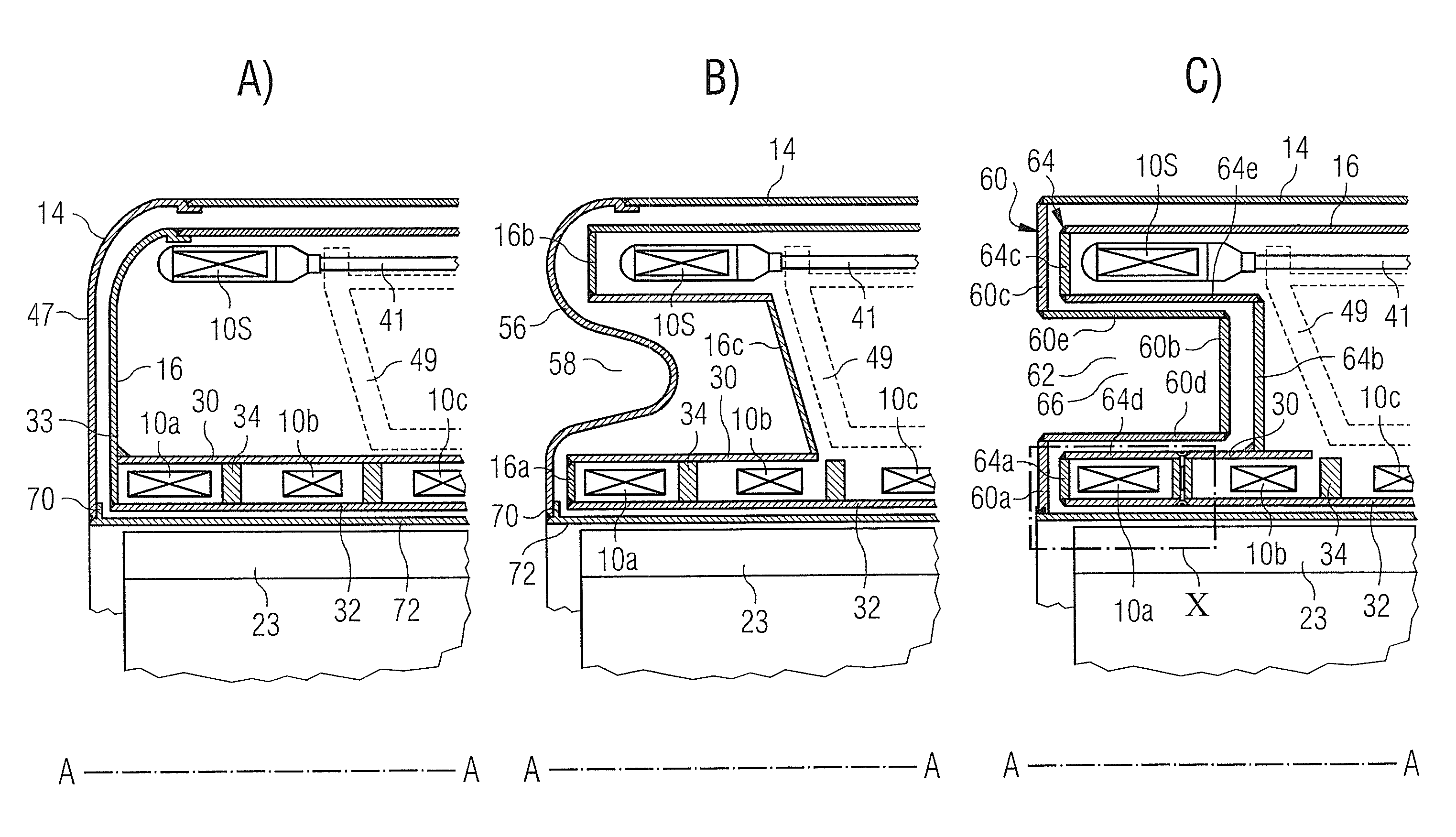 Hollow cylindrical thermal shield for a tubular cryogenically cooled superconducting magnet