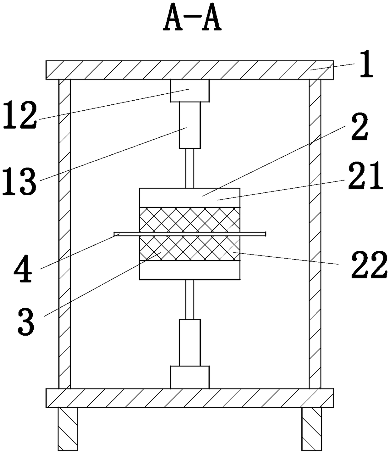 Lead-acid storage battery plate dust removing device